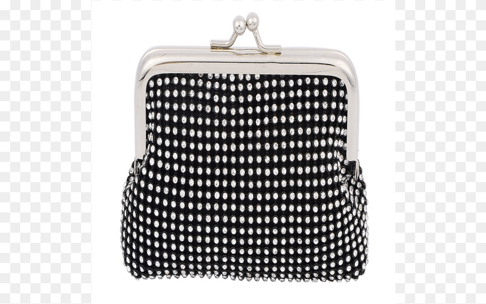 Crystal Rhinestone Classic Pleated Stylish Small Coin Handbag, Accessories, Bag, Purse, Pattern Png