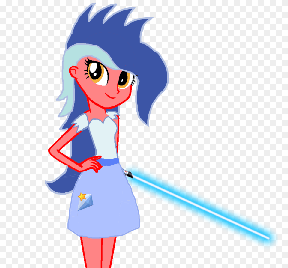 Crystal Shine Eg With Her Lightsaber, Person, Book, Comics, Publication Free Png Download