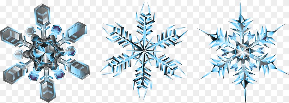 Crystal Snowflakes Transparent Clip Art Image Transparent Snow Crystal Png