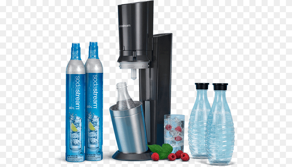 Crystal Soda Stream Bottles, Bottle, Water Bottle, Berry, Food Png