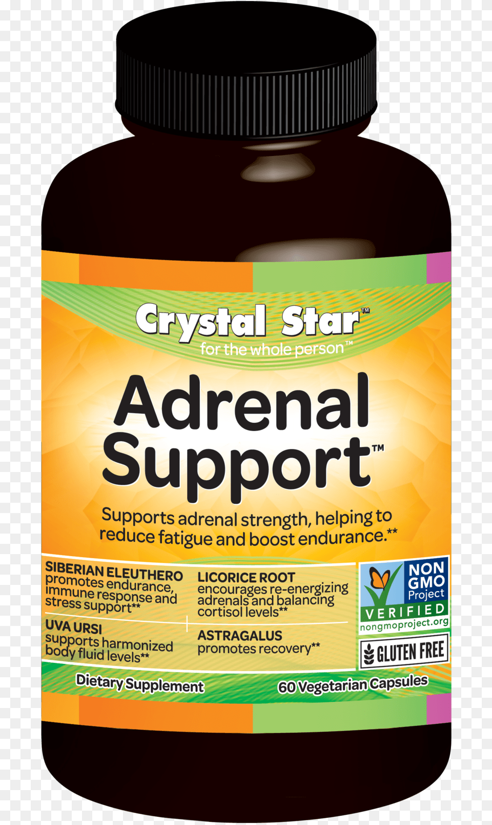 Crystal Star Capsule Adrenal Support Crystal Star Bladder Strength 60 Veggie Caps, Food, Seasoning, Syrup, Herbal Free Png Download