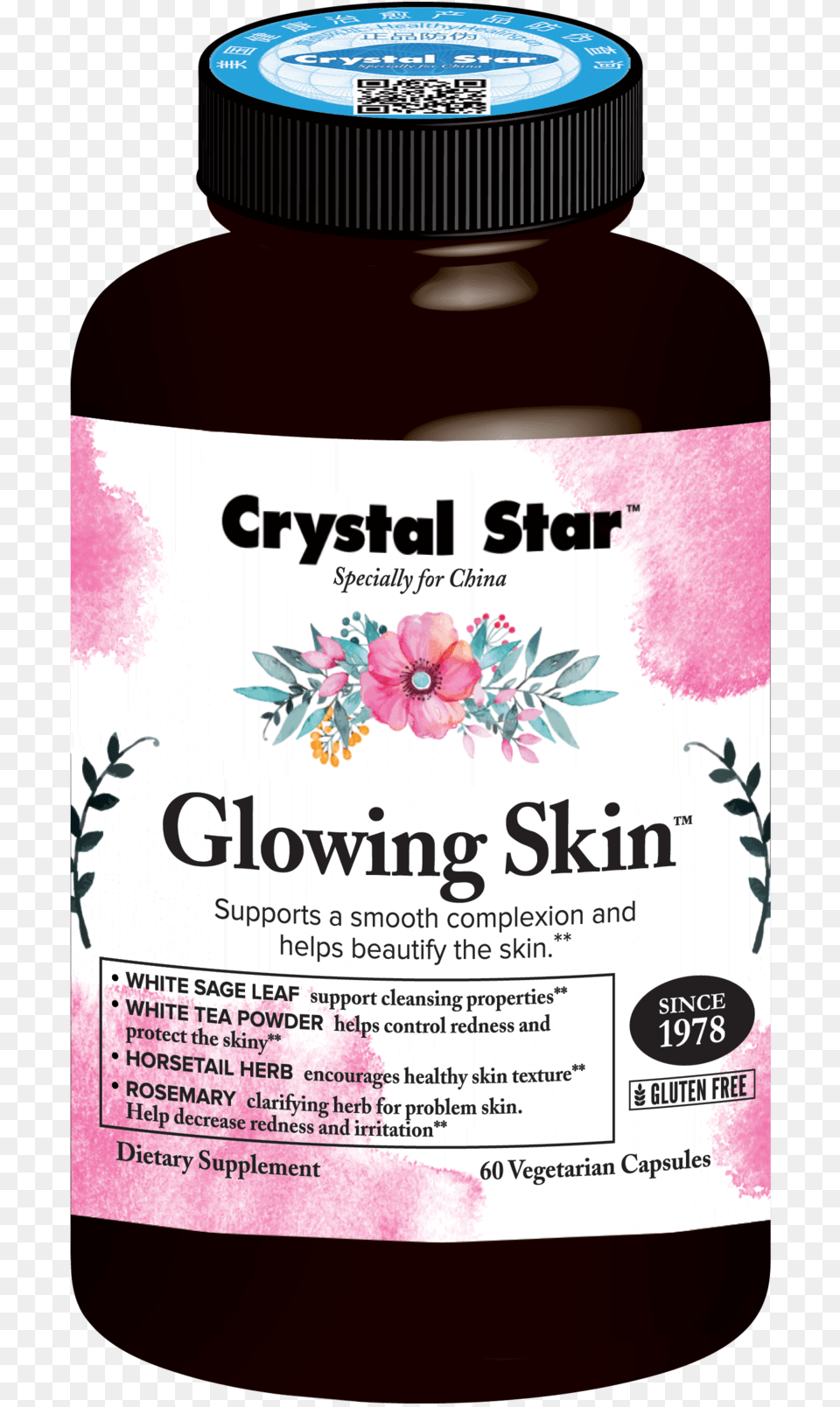 Crystal Star Capsule China Glowing Skin Kunstdruk Vector Floral Setcolorful Purple Floral, Herbal, Herbs, Plant, Food Free Transparent Png