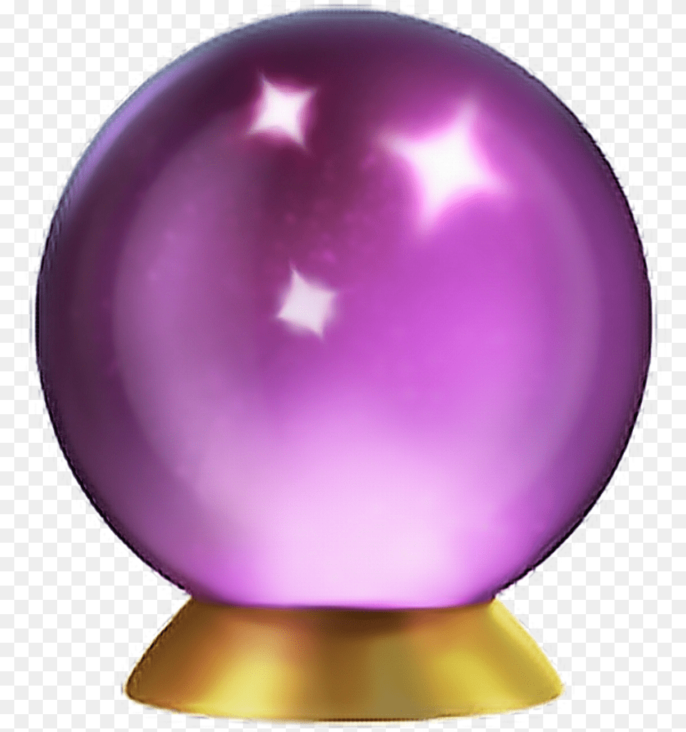 Crystalball Emoji Apple Ios11 Purple Clipart Iphone Crystal Ball Emoji, Balloon, Sphere, Accessories Free Png Download