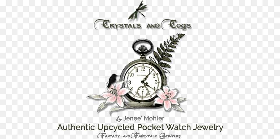 Crystals And Cogs Pocket Watch Vintage Wristlet Purse Women39s Linenthistledark, Alarm Clock, Clock Free Png Download