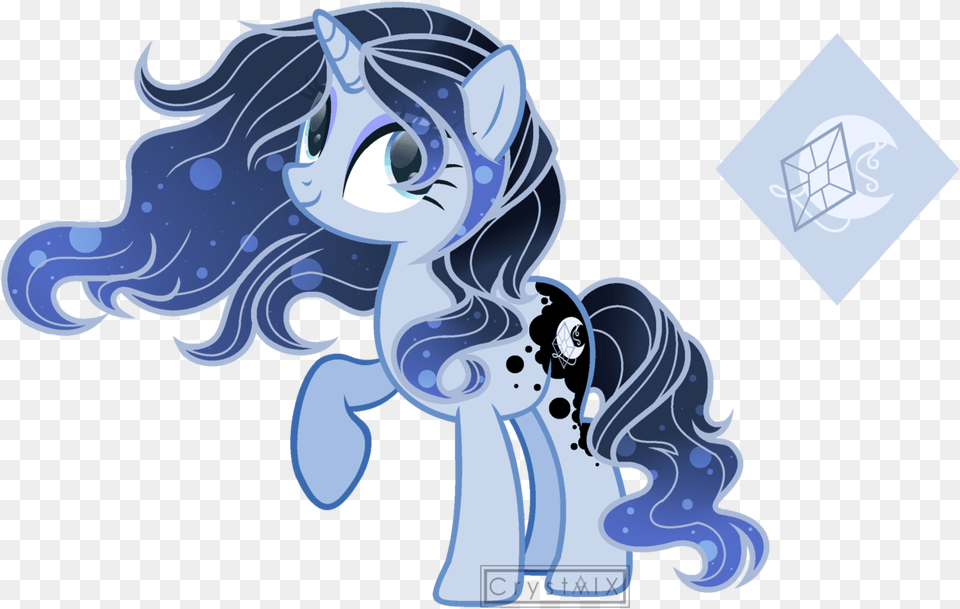 Crystvlx Female Magical Lesbian Spawn Mare Oc Cartoon, Smoke, Baby, Person, Art Free Png Download