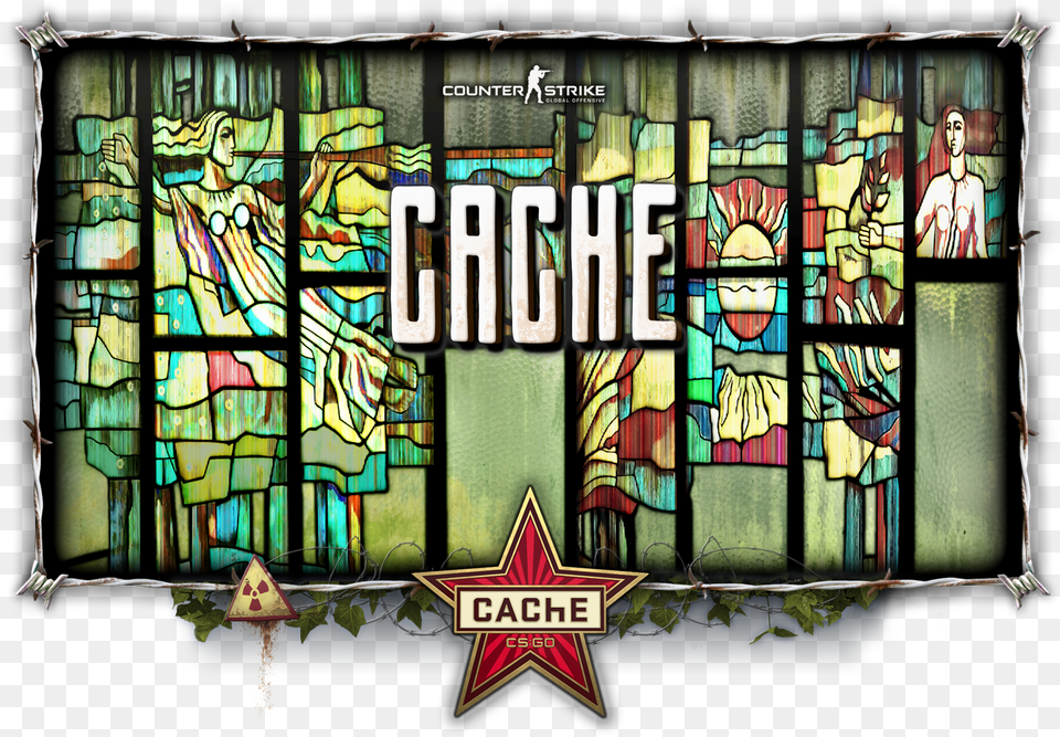 Cs Go Cache, Art, Person, Stained Glass, Face Free Png Download