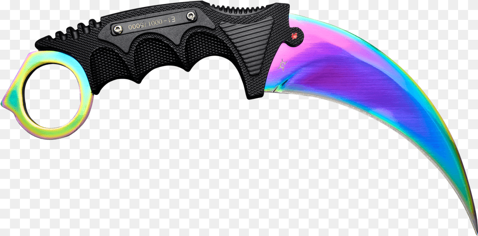 Cs Go Knife Karambit Fade Csgo Knife, Blade, Dagger, Weapon, Gun Png Image