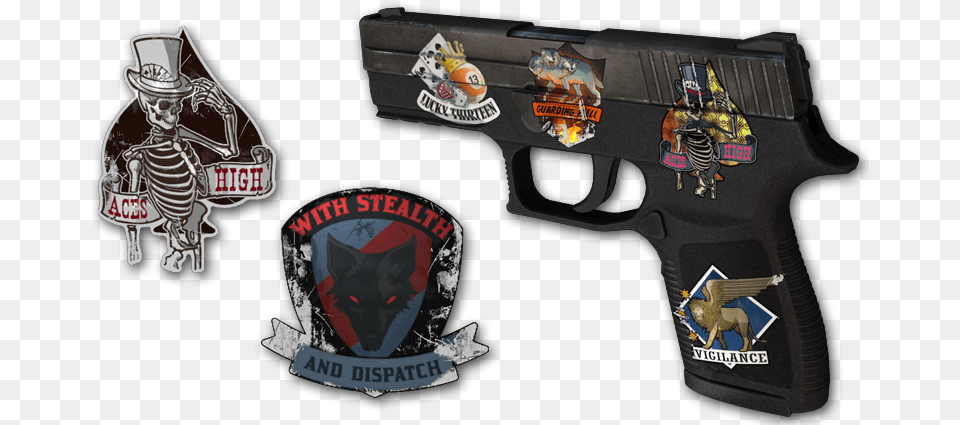 Cs Go Sticker, Weapon, Firearm, Gun, Handgun Png