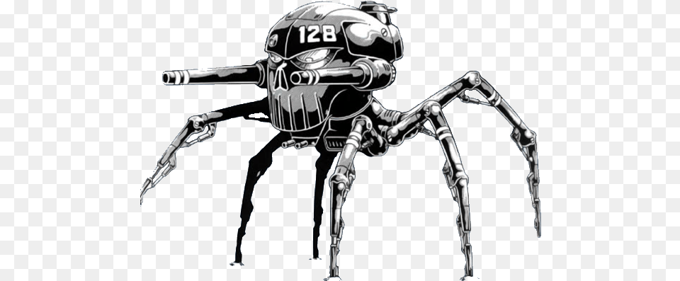 Cs Spider Skull Walker Rifts Spider Skull Walker, Robot, Person Free Transparent Png