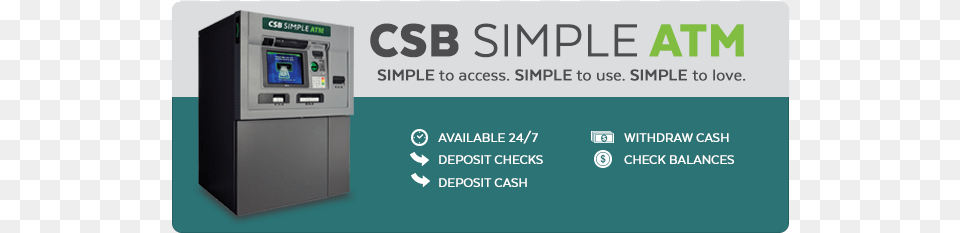 Csb Simple Atm Available 247 Atm Ncr, Machine Free Png Download