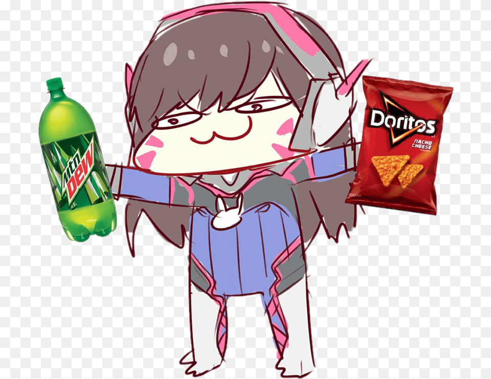 Csgo Columbus2016 Faze Gold Large Source D Va Mountain Dew Doritos, Baby, Book, Comics, Person Png Image