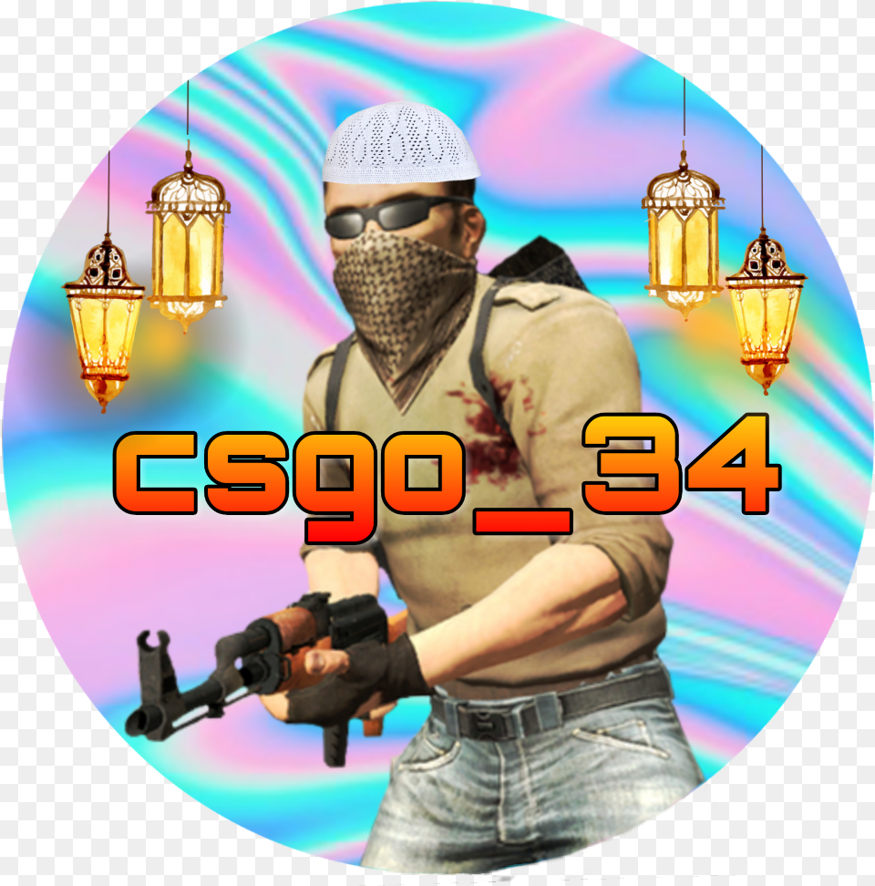 Csgo Cs Go Sticker Telegram, Weapon, Firearm, Adult, Person Png