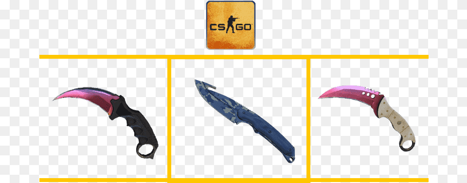 Csgo Gambling With Skins Knife, Blade, Dagger, Weapon Free Png Download