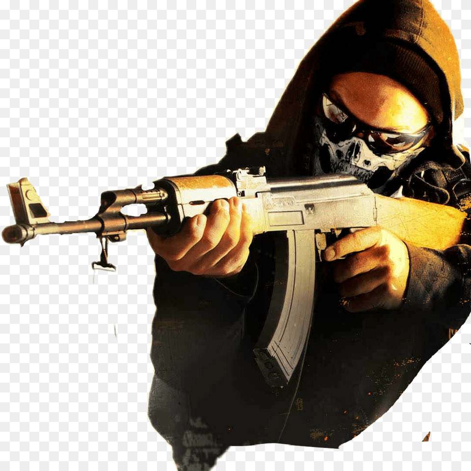 Csgo Terrorist Cs Go Team Game Durable Mouse Pad Soft Rubber Mat, Firearm, Gun, Rifle, Weapon Free Transparent Png