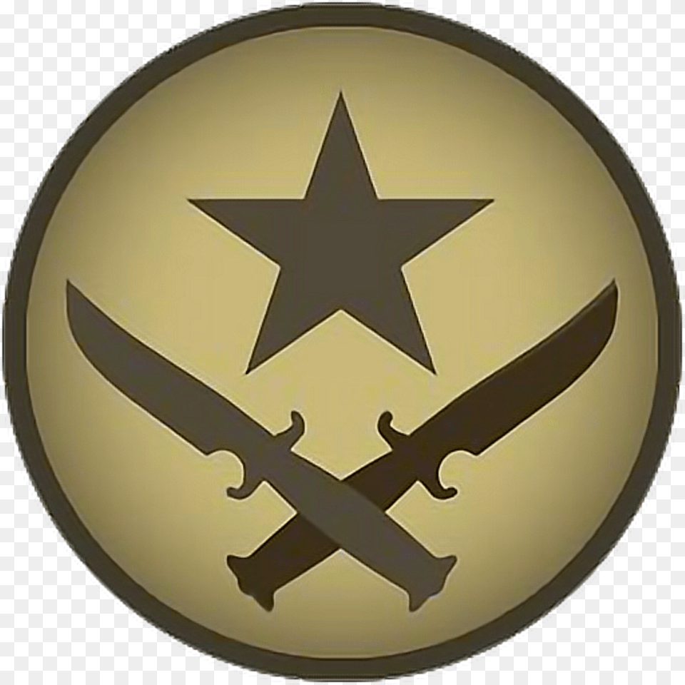 Csgo War Terrorist Terrorists Counterterrorists Counter Counter Strike Terrorist Logo, Symbol, Gold, Plate Png