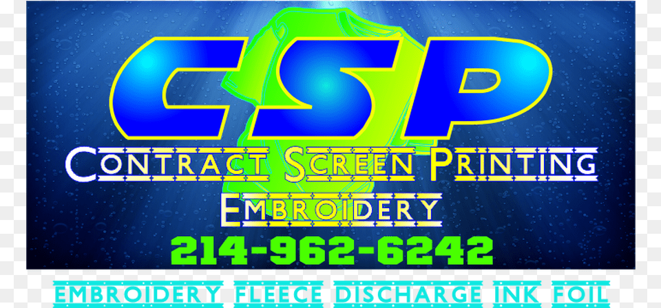 Csp Contract Screen Printing, Advertisement, Poster, Scoreboard, Logo Free Png