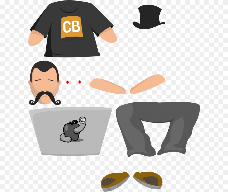 Css Character Animation, Clothing, T-shirt, Photography, Baby Png Image