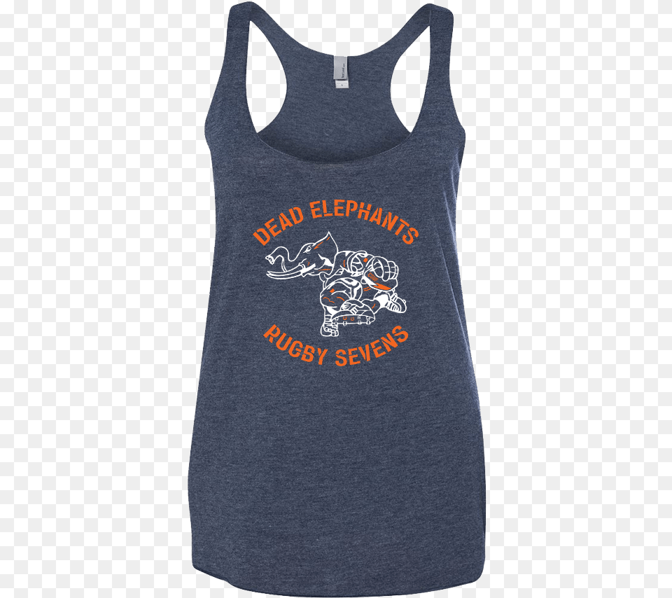 Csuf Rugby Dead Elephants Womens Tri Blend Racerback Active Tank, Clothing, Tank Top, Person Free Transparent Png