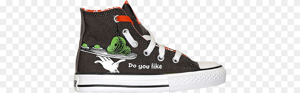 Ct All Star Kids Hi Top Dr Rare Dr Suess Converse Size 1 Green Eggs Amp Ham, Clothing, Footwear, Shoe, Sneaker Free Transparent Png