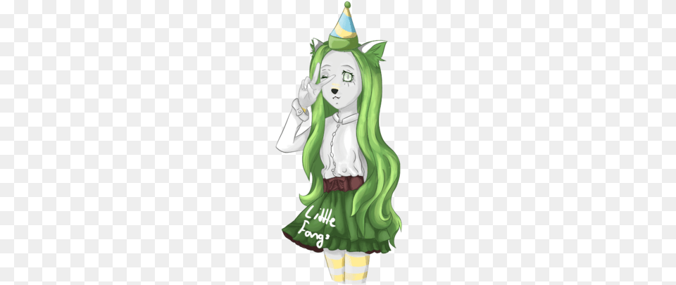 Ct Anime Party Girl Cartoon, Clothing, Elf, Hat, Person Png