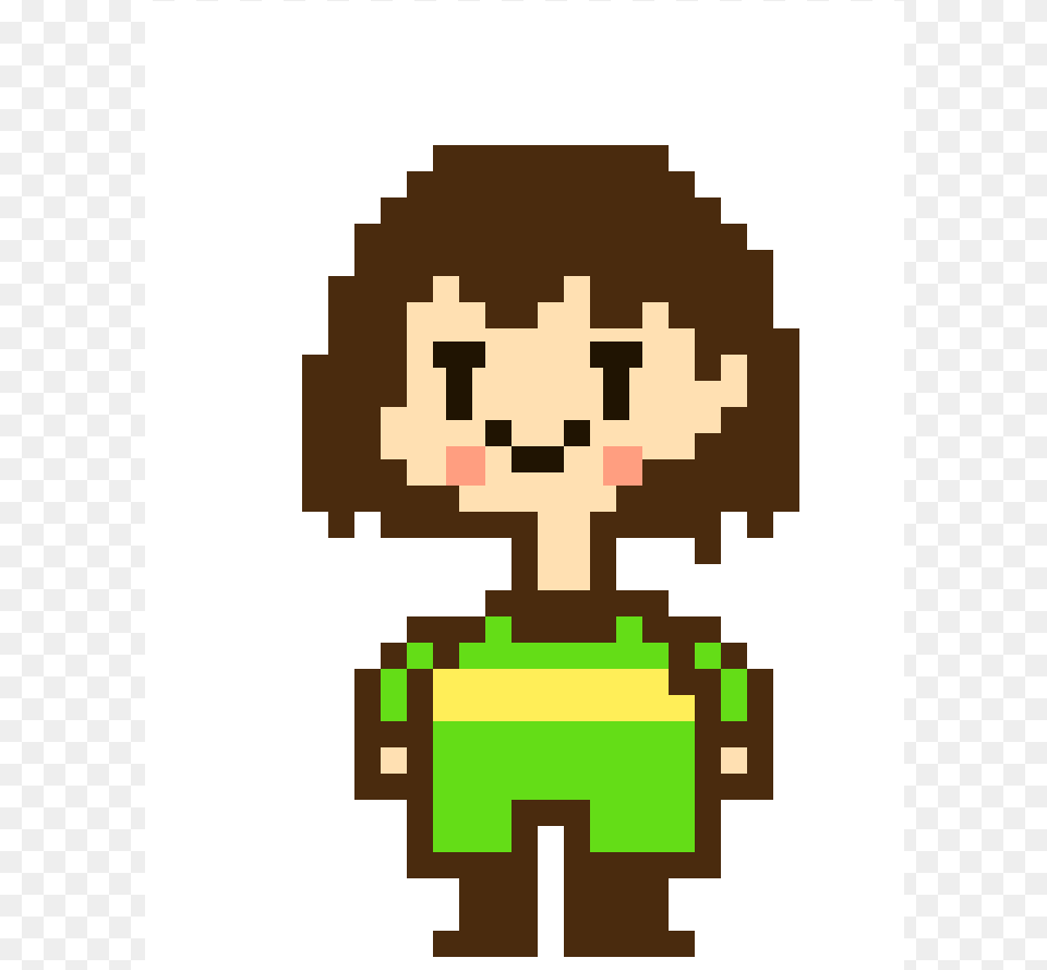 Ct Chara Frisk Undertale Pixel Art Png