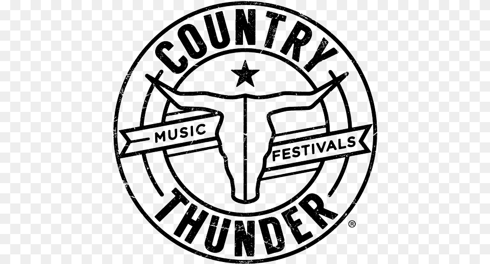 Ct Logo Round Black Country Thunder Tickets, Emblem, Symbol, Cross Free Png Download