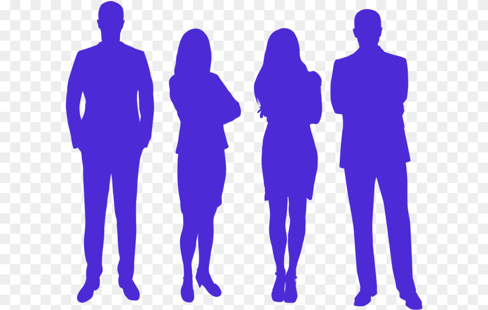 Ct Microsite Person Silhouettes 4 Business People In Silhouette, Adult, Female, Male, Man Free Png