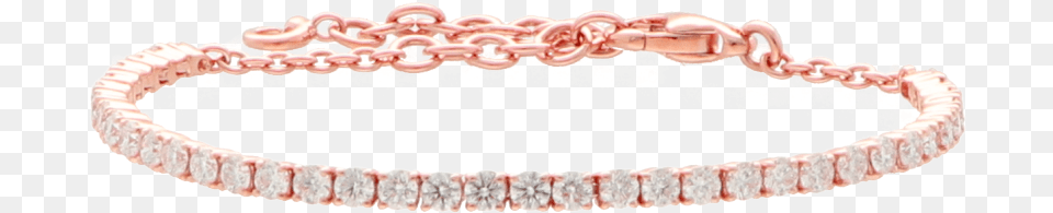 Ct Pink Gold Tennis Bracelet Set With White Diamonds Bracelet, Accessories, Jewelry Free Png Download