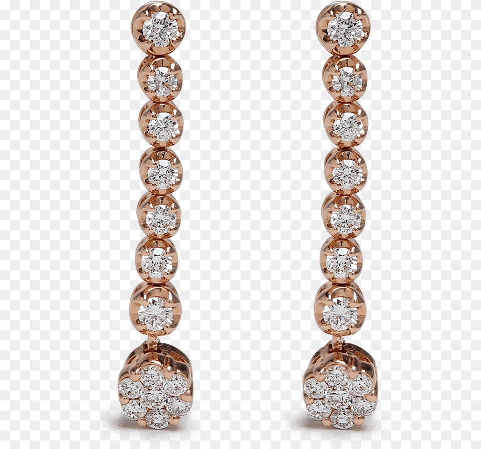 Ct Rose Gold Diamond Earrings Konplott Waterfalls Beige Ohrhnger, Accessories, Earring, Jewelry, Gemstone Png Image