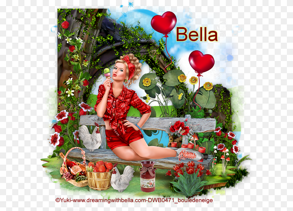 Ct Tags For Bella Caribena With Her Beautiful Kit, Plant, Flower, Flower Arrangement, Adult Free Png Download