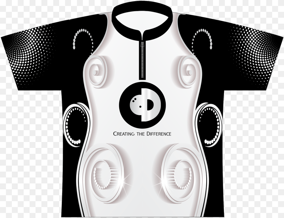 Ctd Blackwhite Swirl Ds Jersey Monochrome, Clothing, Shirt, T-shirt, Vest Png Image