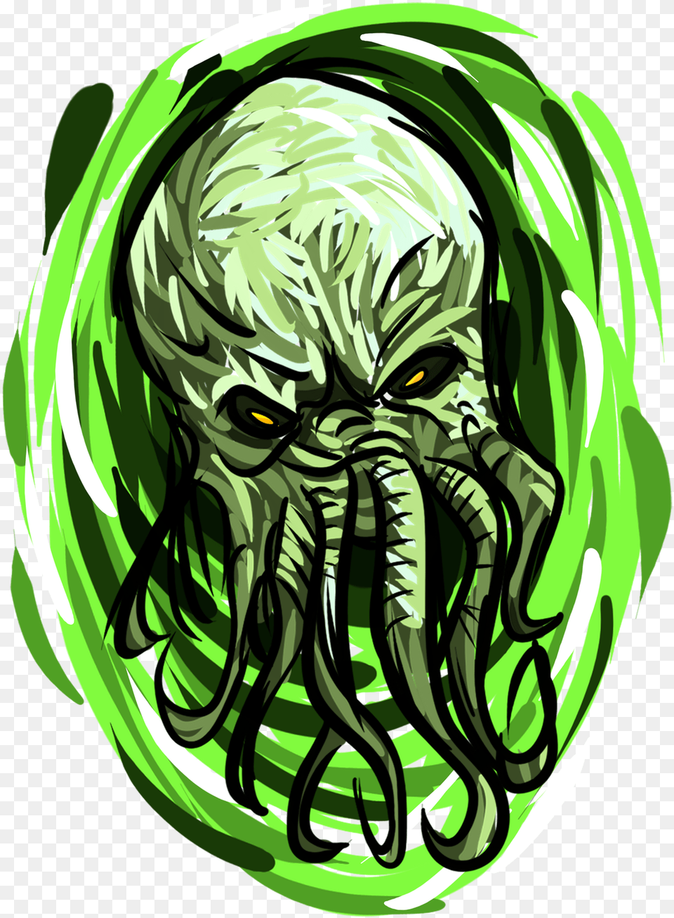 Cthulhu Cthulhu, Green, Adult, Male, Man Png Image