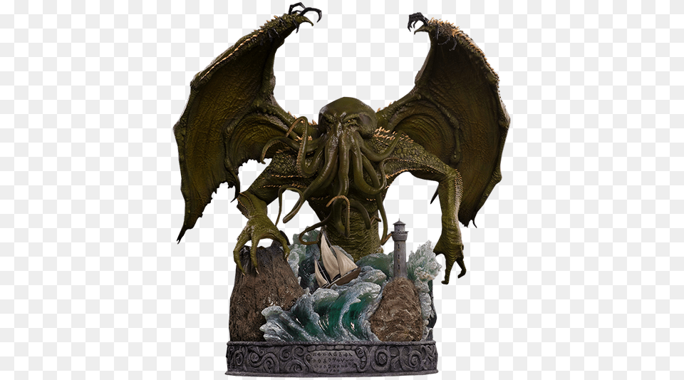 Cthulhu Hp Lovecraft Statue, Accessories, Ornament, Dragon, Animal Free Transparent Png