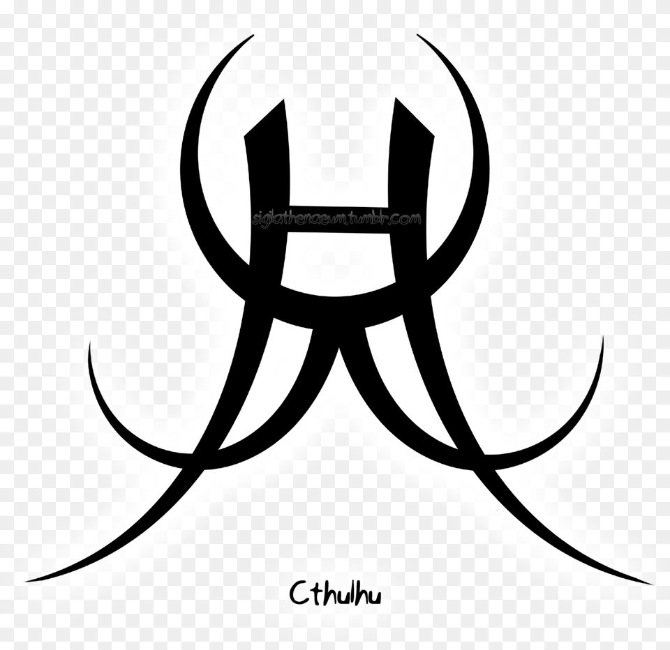 Cthulhu Sigilsigil Masterlist Ko Fi, Stencil, Animal, Fish, Sea Life Png Image