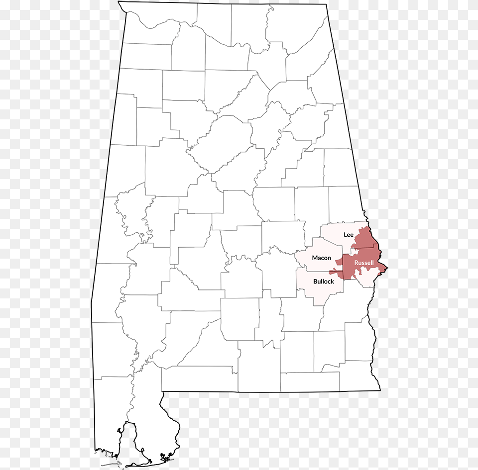 Ctv Beam Service Area In Alabama University Of Alabama On Map, Chart, Plot, Atlas, Diagram Free Png