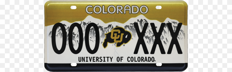 Cu License Plates In Colorado Colorado39s License Plate, License Plate, Transportation, Vehicle, Animal Png Image