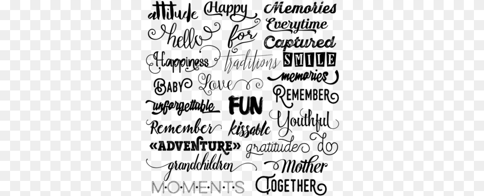 Cu Word Stash Ampersand Preview Preview 1 Preview 2 Digital Word Memories Adventure, Gray Free Transparent Png