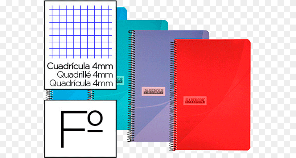 Cuadricula 4 Mm 90h Tapa Plstico Notebook, Page, Text Free Png