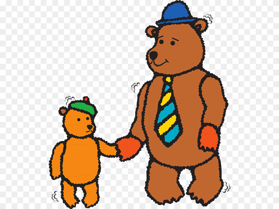 Cub Clipart Walking Bear, Accessories, Formal Wear, Tie, Baby Png Image