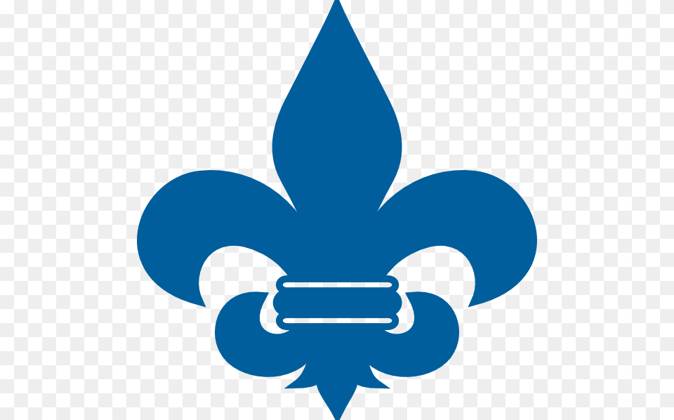 Cub Scout Blue Fleur De Lis Clip Art, Symbol, Emblem, Animal, Fish Free Transparent Png