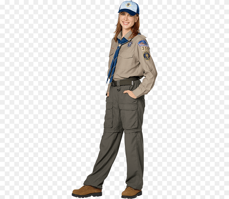 Cub Scout Leaders Military Uniform, Person, Clothing, Pants, Accessories Png Image