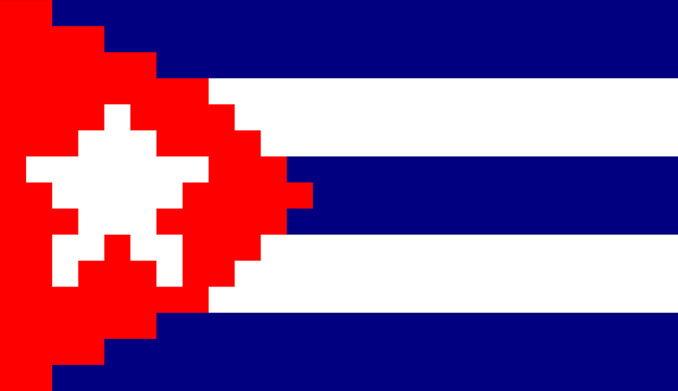 Cuba Flag Pixel Art Clipart, First Aid Free Png
