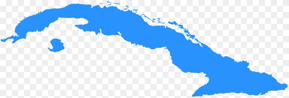 Cuba Map Silhouette, Coast, Land, Nature, Outdoors Png