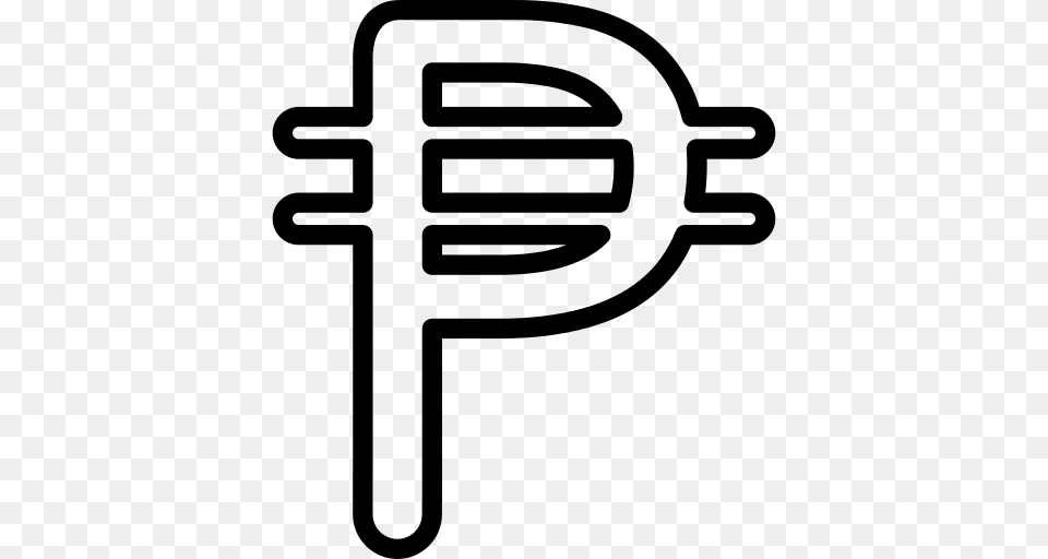 Cuba Peso Currency Symbol Icon, Gray Free Png
