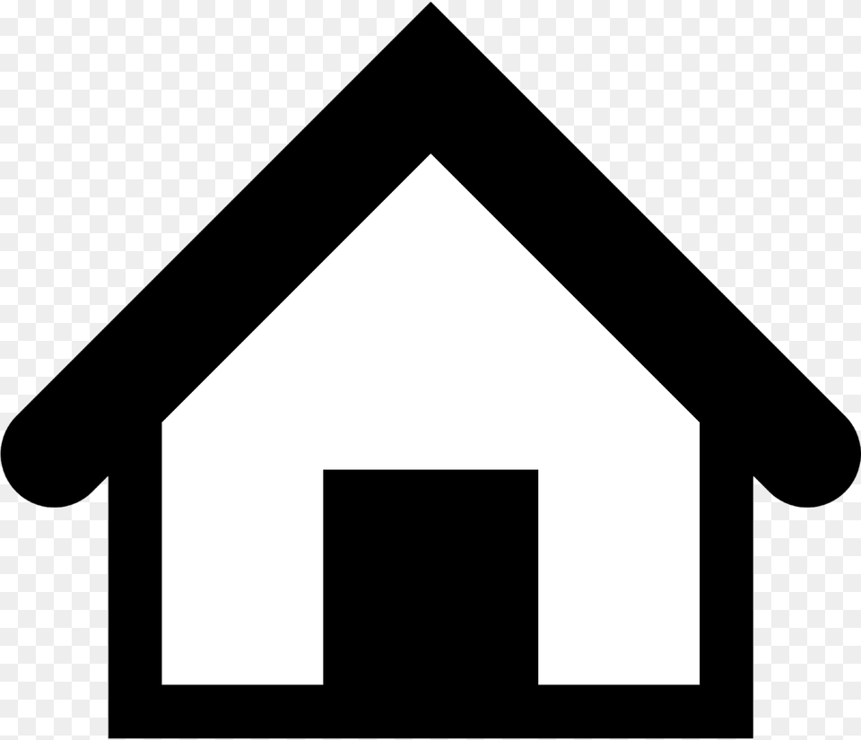 Cubby Space House Icon Black Clipart Full Home Icon, Dog House Free Transparent Png