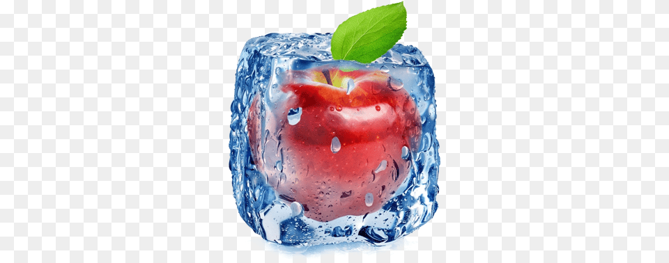 Cube Apple Frozen Freezing Ice Fruit Superfood, Food, Plant, Produce Png
