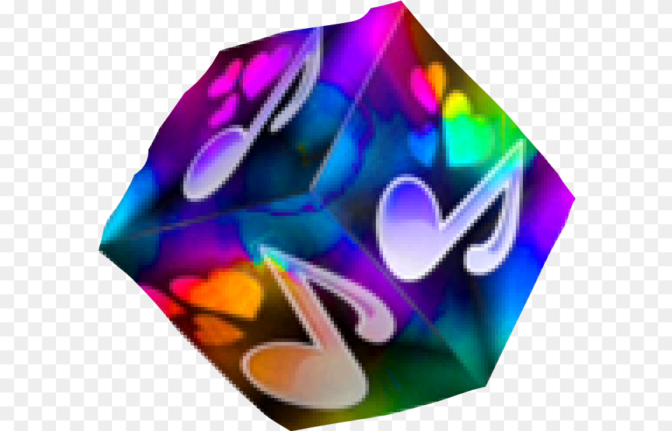 Cube Colorful Music Note Music Graphic Design, Dice, Game, Person Free Png