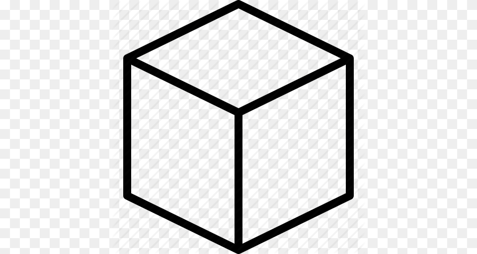 Cube Dimensional Hexahedron Shape Square Three Icon, Box Free Transparent Png
