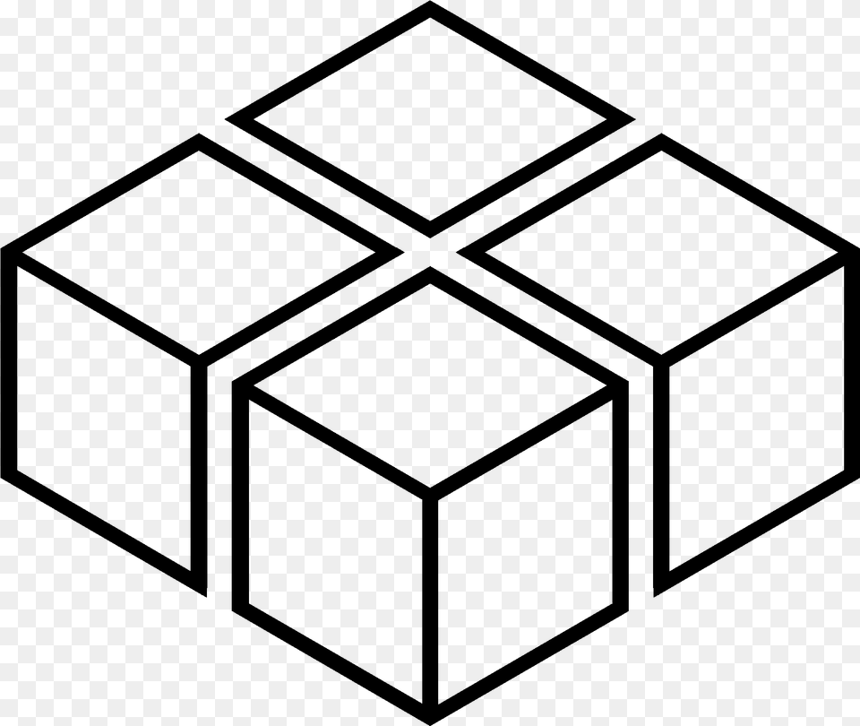 Cube Icon Vector, Gray Free Png