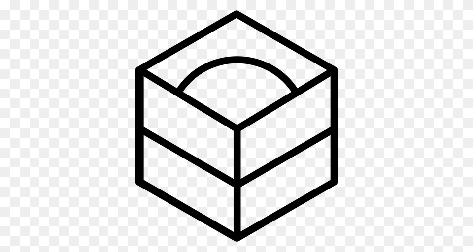 Cube Logo Geometric Polygonal, Box Free Png